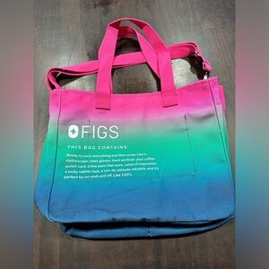 Figs Large Multicolor Heavyweight Canvas Tote Bag. $60